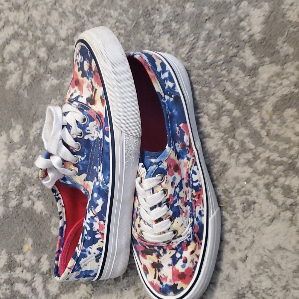 Vans inspired multicolored shoes size 7m